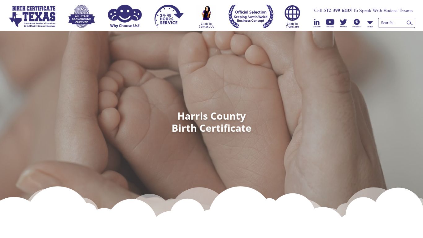 Harris County Birth Certificate